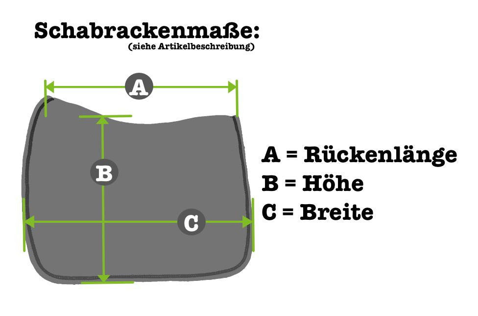 Glitzer Schabracke, grün